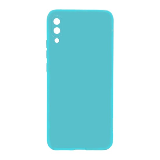 Soft Silicone Case with Camera Shield for Samsung Galaxy A02 Ocean Green